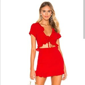 Super Down - Mia Ruffle Tie Dress